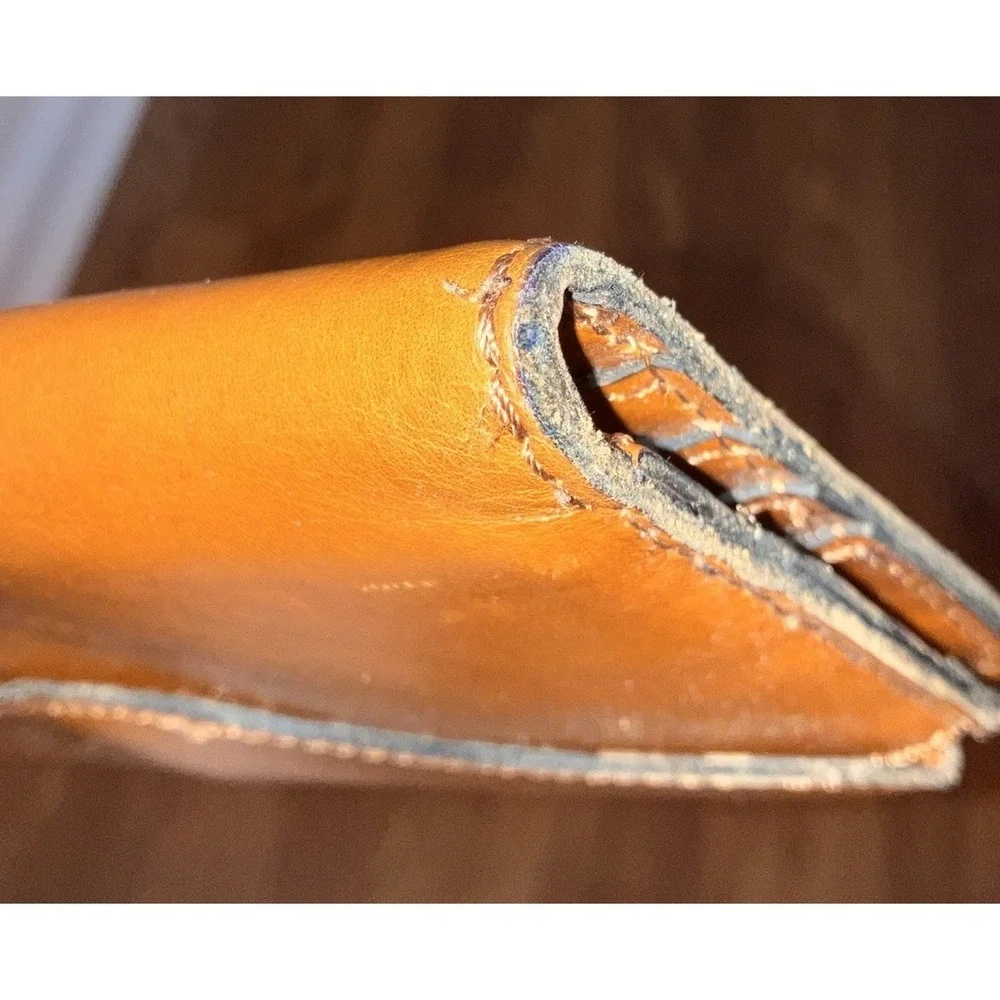 Patrica Nash Valentia Wallet Magnet Snap Smooth Tan‎ Leather $119 2 Piece